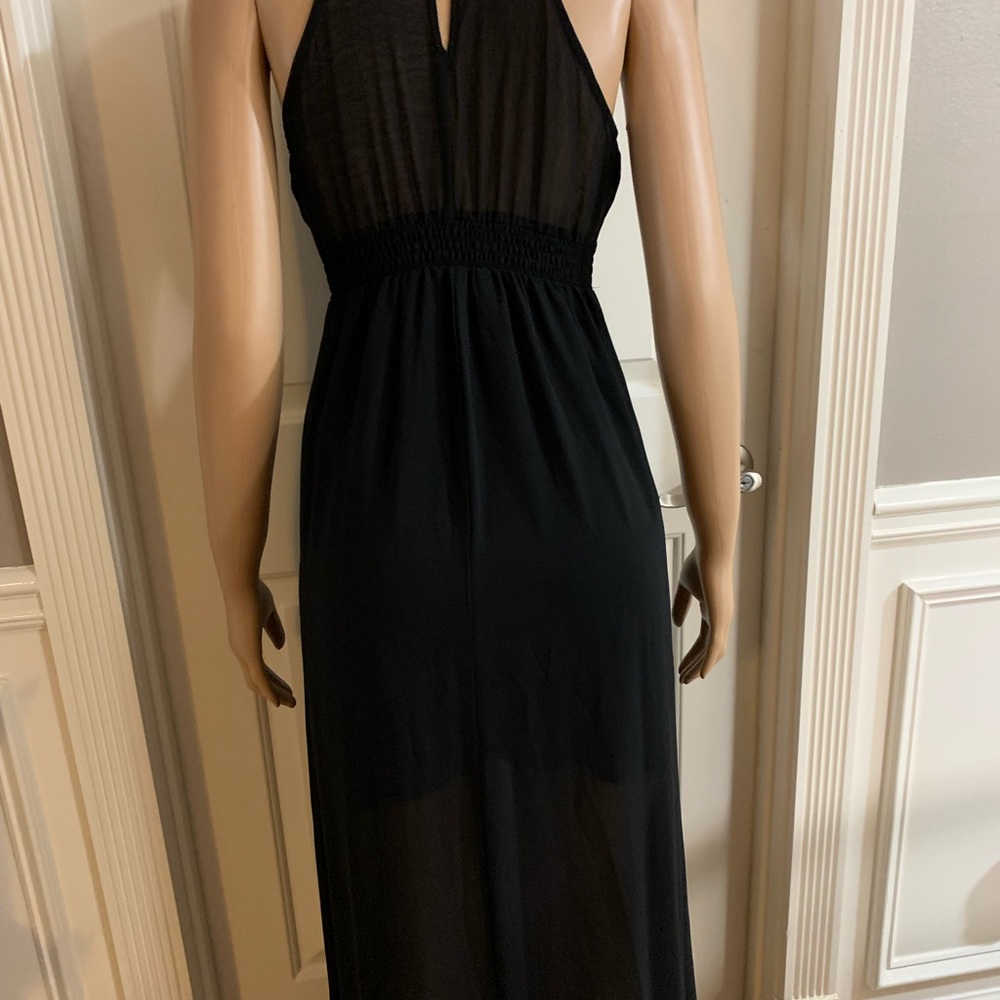 Women’s halter neck maxi floaty long dress size M - Picture 14 of 15